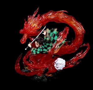 หุ่นตัวละครการ์ตูน Kamado Tanjirou,ของเล่นเรซิ่น PVC แอ็กชันและฟิกเกอร์ของเล่นคุณภาพสูงพร้อมด้วยไฟเทพแห่งไฟหายใจได้จากอสูรสังหาร - Product Image 5