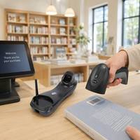 Lector de Códigos QR Portátil USB 2.4G Personalizado para Sistema de Operación Comercial Minorista Express