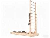 Meilleur prix : Reformer Pilates en bois d'érable, réglable, avec échelle coulissante bidirectionnelle, équipement de fitness pour studio de Pilates