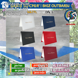 Carpeta de Presentación de PU con Impresión Personalizada para Certificado de Graduación de Estudiantes Destacados, Marca NEXXGEN - Product Image 2