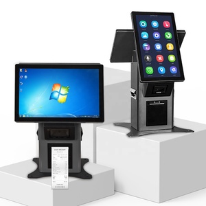 Factory 18.5" Dual Touch Screen 21.5 Inch Self Service Order Kiosk Desktop Payment Kiosk - Product Image 5