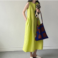 Robe décontractée pour femme personnalisée vêtements pour femmes robes élégantes en lin pour femmes