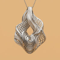 Service d'impression 3D de bijoux de haute complexité, prix d'usine, bagues personnalisées multi-couches entrelacées