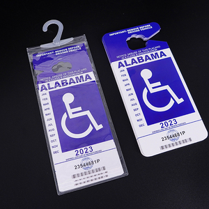 Support de garde-robe Transparent pour handicapés, porte-permis d'identification de stationnement, protection de garde-robe, sac à manches suspendues - Product Image 3