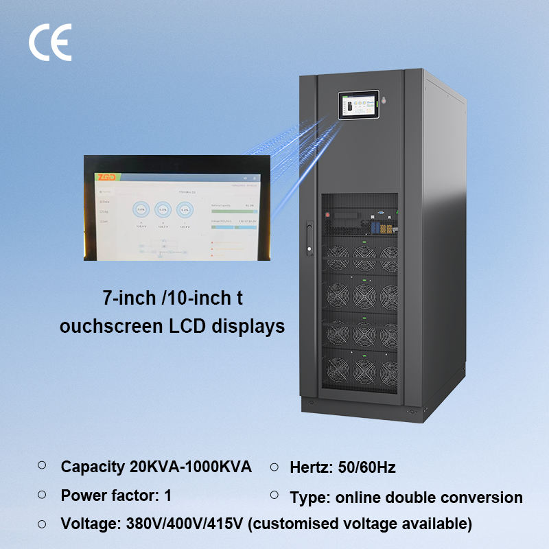 For Small Data Centers Modular 300kW Three Phase 380V Online UPS Power ...