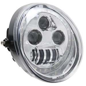 Super luminoso faro nero moto LED <span class=keywords><strong>V</strong></span>-<span class=keywords><strong>rod</strong></span> con anello alone per <span class=keywords><strong>Harley</strong></span> - Product Image 5