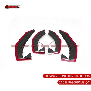 Pour Lamborghini Revuelto : Kit carrosserie large en fibre de carbone sèche style DK, canards de pare-chocs arrière et extensions aérodynamiques – Vente en gros - Product Image 6