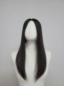 16 Inch Long Straight Human Hair Toupee Clip In <b>Wig</b> Lightweight Luxe Voluminous WIGTS Style Free Inner Combs - Product Image 5