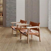 Fauteuil de loisirs nordique scandinave en bois massif, style espagnol, moderne et minimaliste, confortable et moelleux, pour la maison, le bureau ou le salon