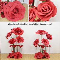 Hoge Kwaliteit Moderne Stijl Gigantische Staande Papieren Bloemen China 'S Decoratieve Kunstmatige Eva Foam Bloemen Voor Bruiloft Decoraties