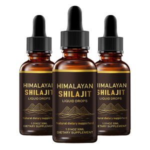 Gotas Líquidas Orales de Shilajit para Aumentar la Energía, la Resistencia y la Vitalidad - Suplemento Herbal Orgánico Vegetariano de Marca Privada OEM - Product Image 1