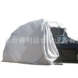 Folding Outdoor Parking Shed With PVC Coated Roof Portable Carport For Vehicle Protection - Product Image 4