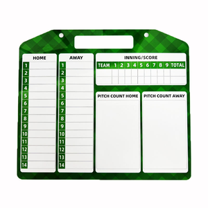 Tableau de <span class=keywords><strong>coaching</strong></span> de baseball portable en PVC pour tactiques, stratégies et composition, avec porte-documents, équipement d'entraînement pour coach de banc, vente en gros - Product Image 2