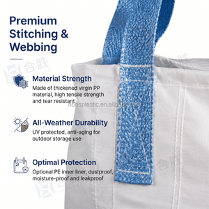 Factory OEM Custom 500kg 1000kg 1500kg 1 Ton 2 Tons Super Sack Ton Jumbo Big <strong>FIBC</strong> Bulk <strong>Bag</strong> - Product Image 2
