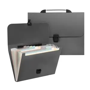 La mejor calidad, gran oferta, 13 bolsillos, carpeta de archivos A4 expandible, carpeta de acordeón con asa, organizador de documentos con etiquetas de colores - Product Image 1