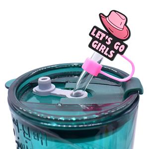 Accessoires pour boissons : Chapeau de paille en plastique souple de 10 mm de diamètre, motif denim, pour filles, vente en gros - Product Image 5
