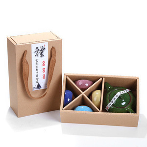 Juego de té de cerámica con tetera y seis tazas, esmalte craquelado, resistente al calor, con filtro, regalo festivo, regalos empresariales - Product Image 3