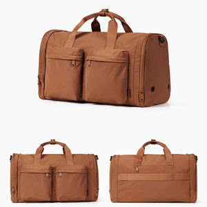 Sac de voyage pliable pour femme, faible MOQ, léger, bagage à main, sac de week-end, sac de sport avec compartiment à chaussures - Product Image 3