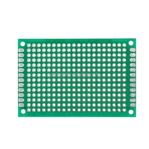 4x6Cm Timah Semprot PCB Satu Sisi Papan Sirkuit Universal Papan Breadboard Pengaturan Jarak 2.54 Papan Lubang