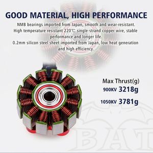 Motor sin Escobillas Metálico Surpass S3115 900KV/1050KV al por Mayor para Helicóptero Cuadricóptero Plegable - Product Image 3