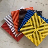 Dalle de sol pour garage, atelier de lavage de voitures, carrelage de garage à emboîtement en PP, pont 40*40*1.8cm, antidérapant pour magasin de détail de voitures