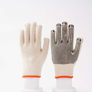قفازات أمان صناعية محبوكة من القطن الأبيض 10 جم من الخرز ضد الانزلاق ، سعر المصنع مباشرة ، قابلة للتخصيص (شعار/مواصفات) - Product Image 5