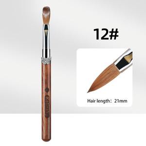 Kolinsky Acrylique Brosse À Ongles Bois De Santal <span class=keywords><strong>Papillon</strong></span> Manche Serti UV Gel Sculpture Stylo Brosse Liquide Poudre DIY Ongles <span class=keywords><strong>Dessin</strong></span> - Product Image 6
