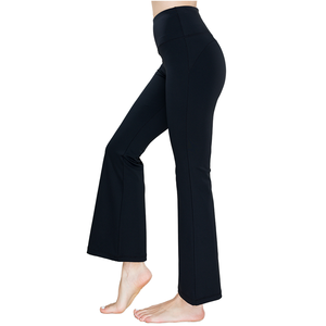 Conjuntos de Roupas Esportivas Personalizadas com Logo para Mulheres, Roupas de Ginástica e Fitness, Leggings de Yoga Femininas com Perna Flare - Product Image 2