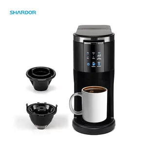 Temizleme hatırlatma akıllı damla kahve makineleri otomatik tutmak sıcak şeffaf su seviyesi Bin tek hizmet k-fincan elektrikli kahve makinesi