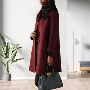 เสื้อคลุมคาร์ดิแกนแฟชั่นผู้หญิง แขนยาว สีพื้น ทรงเข้ารูป ขนาดกลาง สำหรับฤดูใบไม้ร่วงและฤดูหนาว - Product Image 4