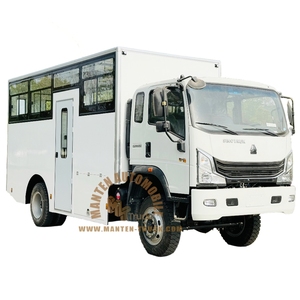 Nuevo Autobús Personalizable en Oferta, <span class=keywords><strong>HOWO</strong></span> <span class=keywords><strong>4x4</strong></span> de 20-30 Plazas, Minibús/Jeepney/Autocar/Furgoneta con Buen Precio - Product Image 1