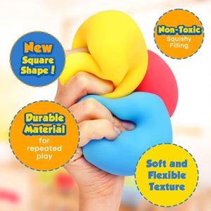 2024 Trends Slow Rising Nice Shape Stretch Sensory Soft Fidget Toy Squishy Anti-Stress Ice <b>Cube</b> Stress Ball Toys - Product Image 3