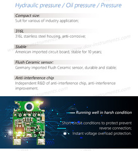Intelligenter Industrieller Drucktransmitter 24VDC Stromversorgung für Pumpstationen und HVAC-Luftdrucksysteme - Product Image 5
