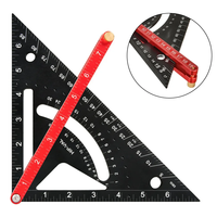 Règle triangulaire industrielle en alliage d'aluminium rotative pour angles de 45/90 degrés - Personnalisable ODM pour le travail du bois et l'artisanat