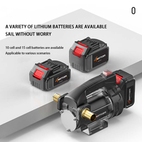 Pompe à huile électrique haute pression Cavitt avec 5 batteries au lithium, pompe à diesel auto-amorçante pour applications de machine-outil