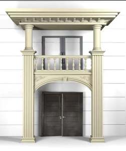 새로운 디자인 장식 야외 GRC 콘크리트 로마 기둥 현대 외관 디자인 기둥 장식 기둥 - Product Image 3