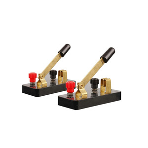 Interrupteur unipolaire, utilisé dans les expériences d'électricité en physique des collèges et lycées, matériel pédagogique, cuivre pur - Product Image 3