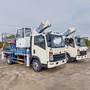 Camion plateforme aérienne HOWO 22m 28m, camion aérien diesel de haute qualité - Product Image 4