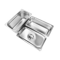 Kommerzielle Catering Edelstahl GN Pfanne Gastro norm Dampf tisch Food Pan für Hotel Restaurant Buffet Gewerbliche Küche