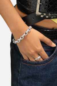 Premium 925 Sterling Silver Cuban Link Bracelet Lab Grown Moissanite Diamond Smooth Shine Minimal Jewelry - Product Image 2