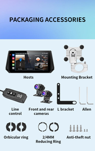 6.1inch Navigation <span class=keywords><strong>Monitor</strong></span> với điều khiển từ xa DVR BT BSD xe hiển thị tốc độ Carplay <span class=keywords><strong>Android</strong></span> tự động xe máy ghi âm - Product Image 6