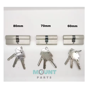 क्रोम डोर लॉक यूरो डबल सिलेंडर 100 मिमी से 60 मिमी आकार उपलब्ध - Product Image 5