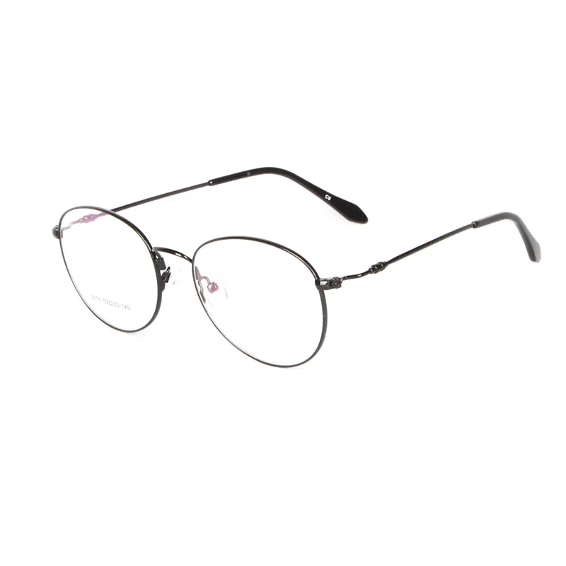 กรอบแว่นตาสีทองแบบย้อนยุคทรงกลมหน่วยความจำเบต้ากรอบออปติคอล