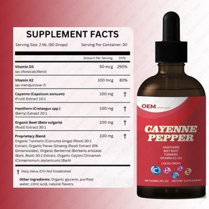 Extrait de piment de Cayenne en gros, OEM, gouttes liquides, 100% végétal, conforme aux normes européennes, étiquetage et emballage personnalisés - Product Image 3