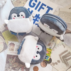 Wholesale Animal Kids Wallet Small Soft Zipper Coin Bags Keychain Custom Girls Boys <b>Cute</b> Animal Plush Coin <b>Purse</b> Gift Small Bag - Product Image 3