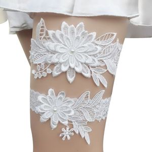 Ensemble <span class=keywords><strong>jarretière</strong></span> de <span class=keywords><strong>mariage</strong></span> marguerite sexy pour femmes, <span class=keywords><strong>jarretière</strong></span> en dentelle pour mariée, perles cousues à la main, ensemble souvenir et <span class=keywords><strong>jarretière</strong></span> pour mariée - Product Image 4