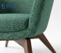 Chaise longue de salon pour hôtel Hampton Hilton, approuvée, moderne, durable, en tissu écologique, pour hall d'entrée, couloir, salon, chambre à coucher
