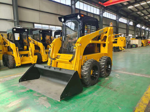 Chargeuse compacte sur pneus HAIJU JC45, capacité nominale 0,7 tonne, poids en marche 2,7 tonnes, moteur Xinchai, hydraulique, certifiée CE pour l'aménagement paysager - Product Image 1