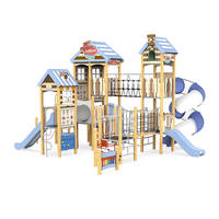 Équipement de terrain de jeu extérieur pour enfants à bas prix, grand parc de divertissement pour enfants, parc de jeux pour enfants avec toboggan