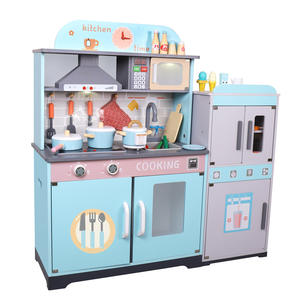 Ensemble de jouets de cuisine pour enfants Factory Mainan Masak Big Double-Sided Music Light Spray, en PC et bois, pour le jeu et la cuisine des filles - Product Image 2